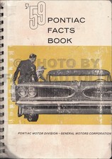 1959 Pontiac Facts Book Dealer Album Options Features Accessories