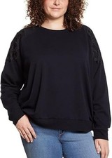 Gloria Vanderbilt Women's Lace Sweatshirt