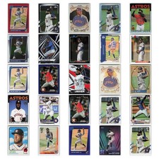Cristian Javier Rookie Lot 25 Baseball Cards 2021 Donruss Optic Red Wave Prizm