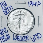 1941 D BU UNCIRCULATED LIBERTY WALKING SILVER HALFDOLLAR AUTHENTIC U.S.MINT 6170