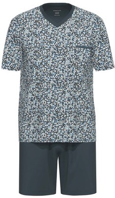 Ammann Herren Schlafanzug Pyjama Shorty kurz Baumwolle  31223 22