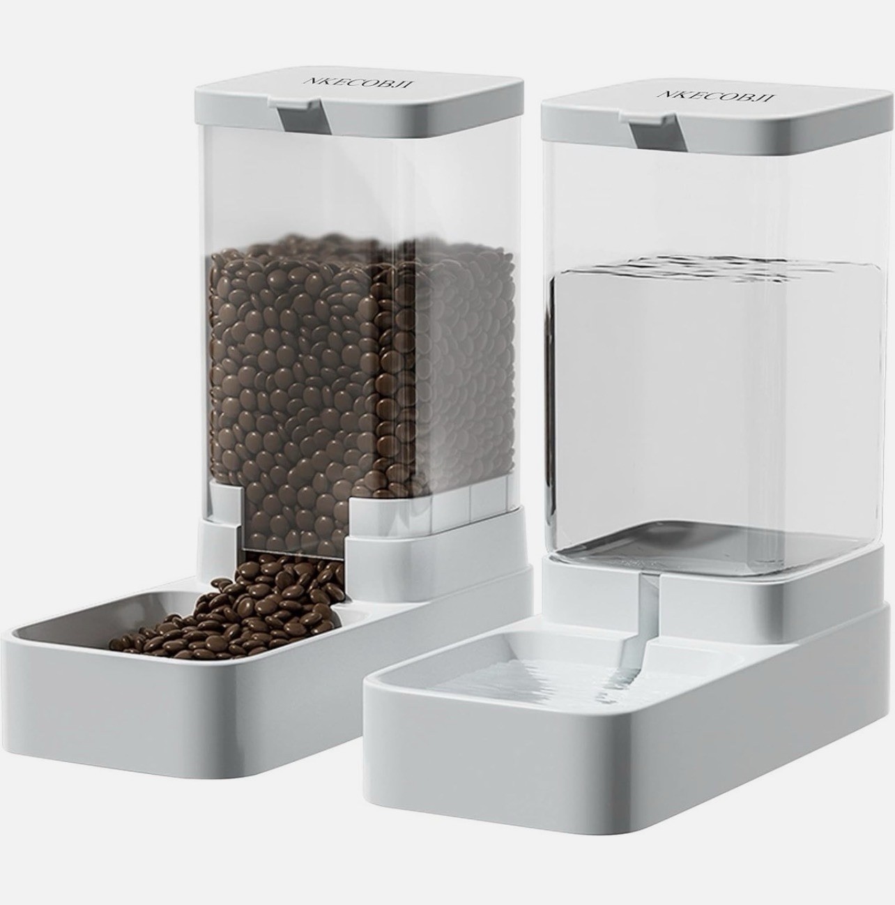 Automatic Pet Feeder Water Dispenser Set 3.8L Gravity Food B