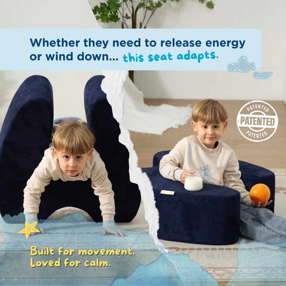 Asiento de compresión suave sensorial - Silla de compresión calmante para niños con N... Foto 4 de 4