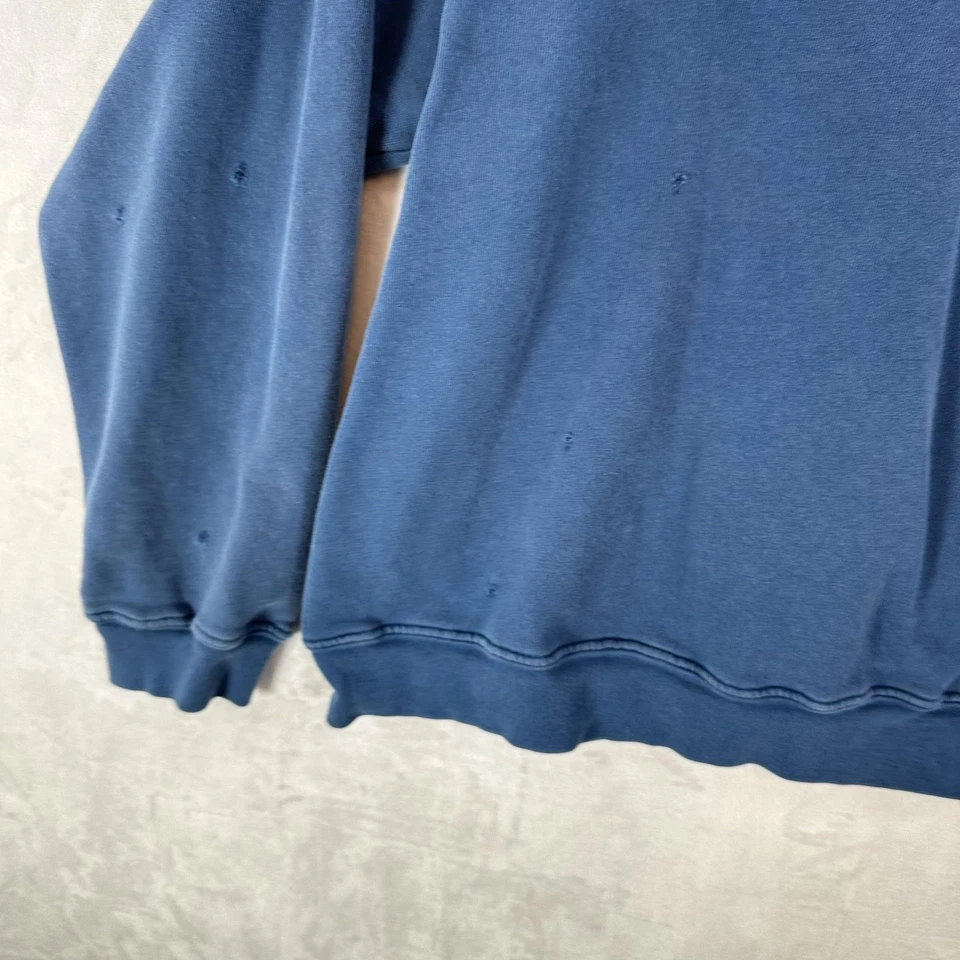 Толстовка мужская Yale S синяя колледж пуловер с круглым вырезом университет США состаренная - Изображение 4 из 4