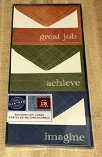 GARTNER STUDIOS 12 Vibrant FOLDED RECOGNITION CARDS & MATCHING ENVELOPES-NEW IB!