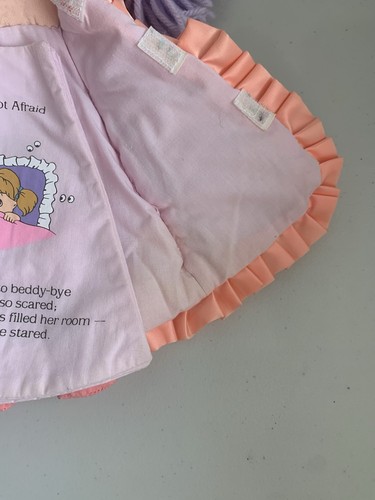 Amtoy Dolly Tales 1987 Vintage Plush Doll Story Book  Bedtime Story Purple Hair - Picture 7 of 11