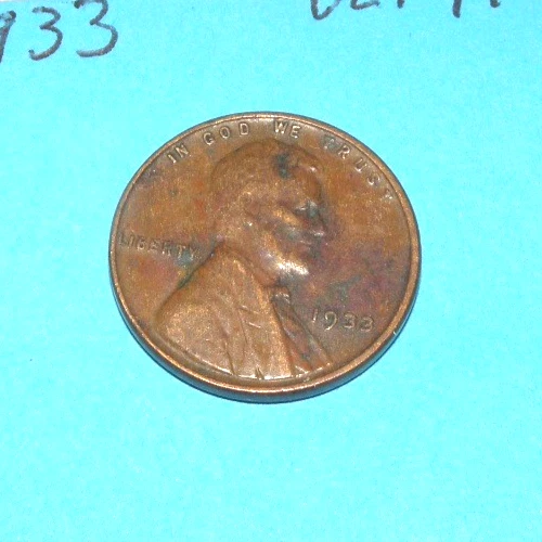1933  WHEAT CENT   VERY  FINE  # 2