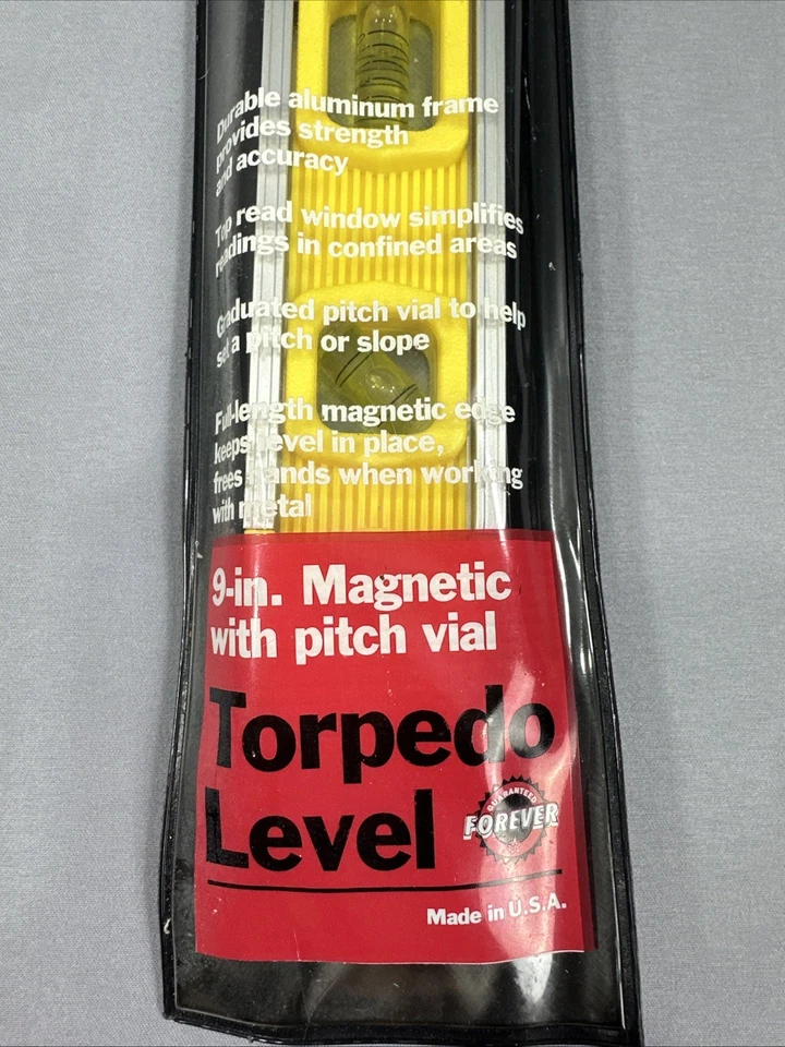 Sears Craftsman 9 Inch Magnetic Torpedo Level 9-39982 - New - Image 3 of 4