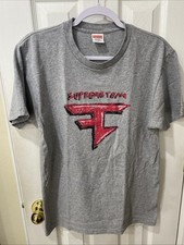 Supreme Team x FaZe Clan T-Shirt Grey Made In USA, Size Medium
