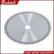 Findmall General Purpose Carbide Saw Blade, Silver, 10"×30mm×60T