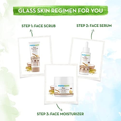Mamaearth Rice Face Scrub 100g Rice Water Niacinamide Glow Exfoliator Gentle - Picture 7 of 8