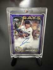 topps chrome 2024 purple disco jonny deluca rookie auto /299