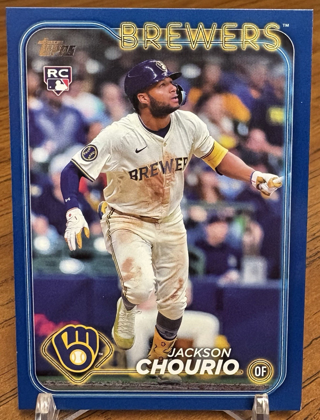 2024 Topps Update Jackson Chourio Rookie Card #US240 Royal Blue Parallel RC