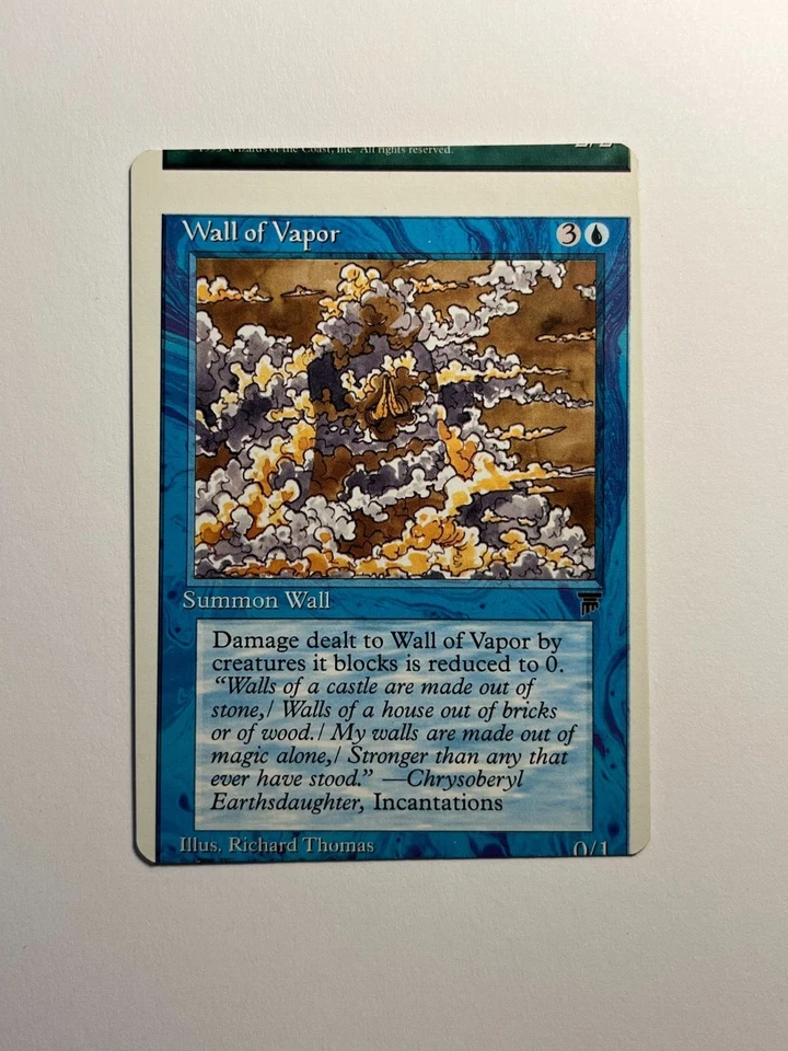 Wall of Vapor MTG Card Miscut Error Misprint Chronicles - 3 Visible Cards - Image 3 of 3