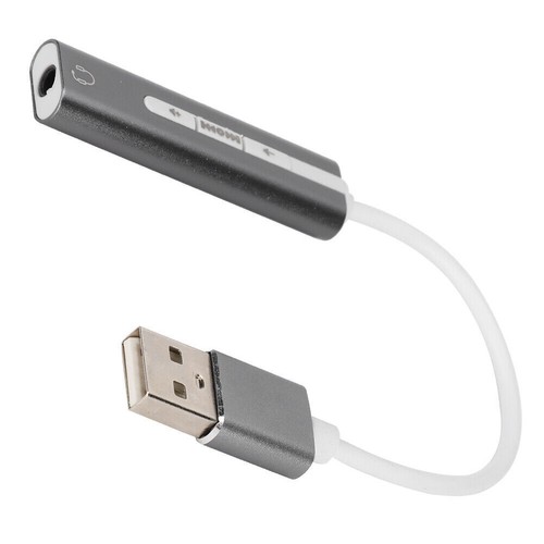 USB Sound Card Aluminium Alloy External Computer Audio Card for All Computer - Afbeelding 9 van 12