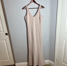 Show Me Your Mumu Small Morgan Gown Show Me The Ring Stretch Crepe Tan cream