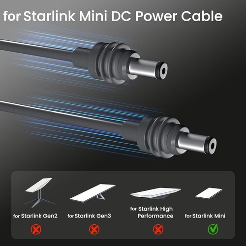 Male to Male USB C to DC Power Cable 5521 Line Adapter for Starlink Mini - Picture 3 of 20