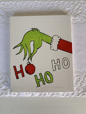 How The Grinch Stole Christmas Dr Suess Canvas ￼￼￼ Handpainted Holiday￼