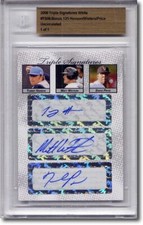 Tommy Hanson * MATT WIETERS * DAVID PRICE Autograph Rookie Auto BGS 1/1