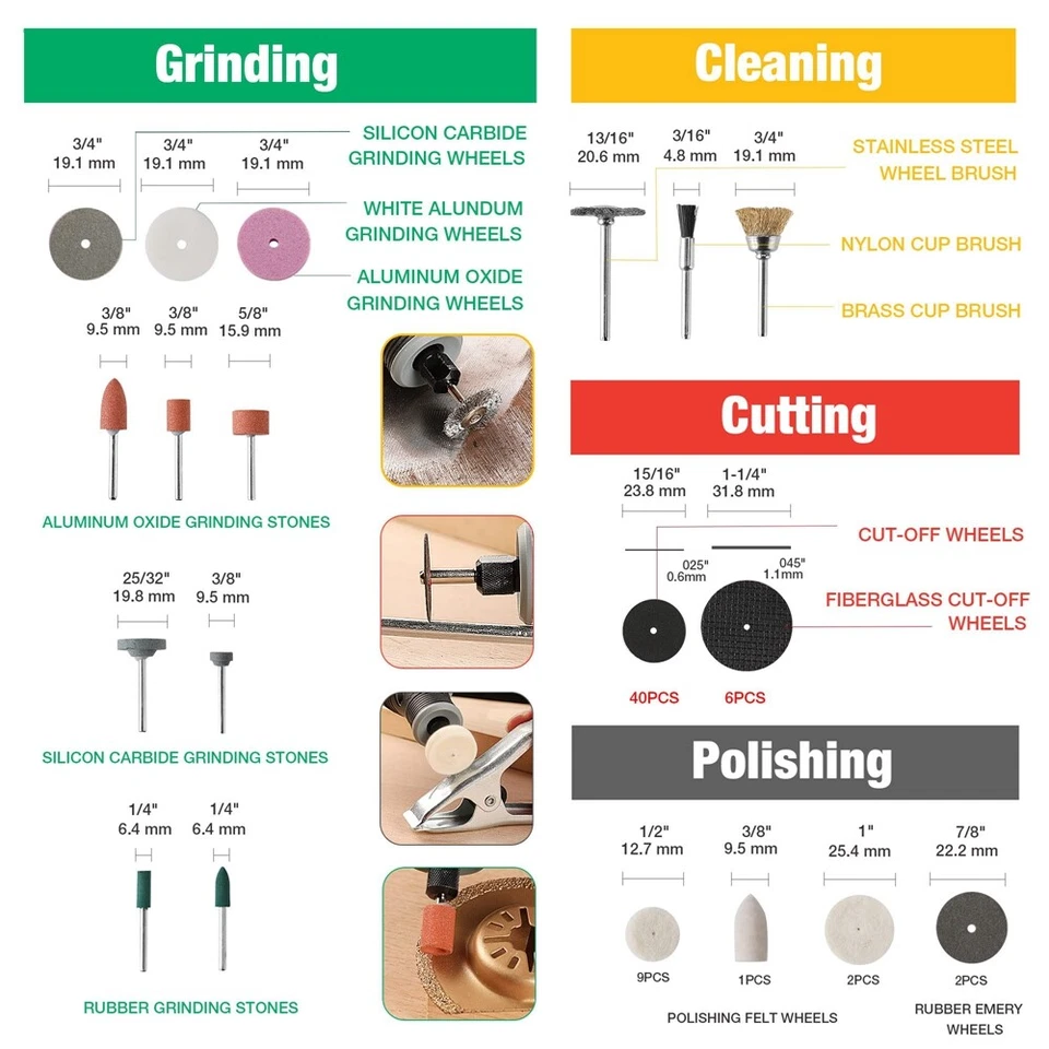 1.2Amp Corded Dremel Rotary Tool Kit With 306PC Rotary Tool Dremel Accessory Kit - Image 4 of 4