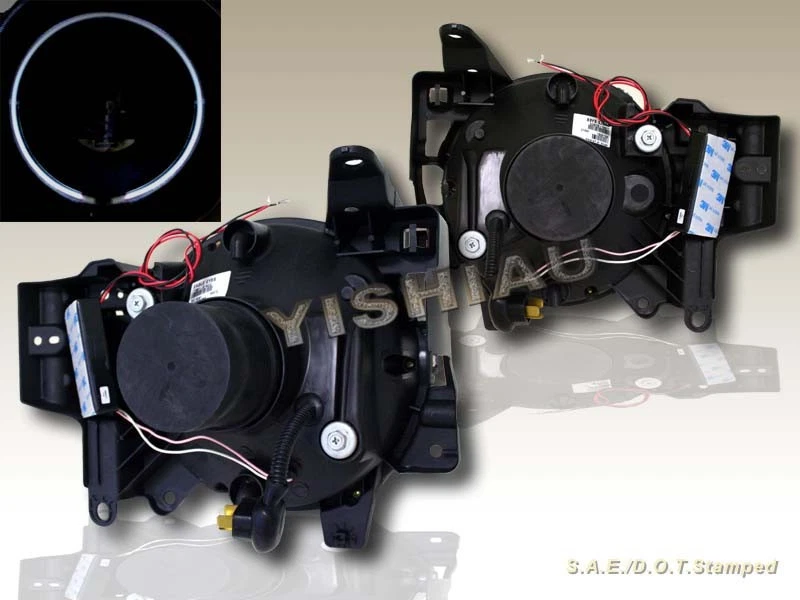 Faros proyectores aptos para Toyota FJ Cruiser 2007-2014 llanta One Halo CCFL negros Foto 2 de 2