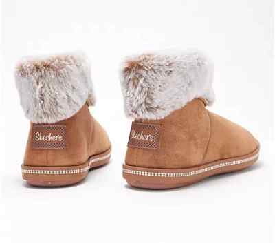 Skechers Cozy Campfire Slipper Boots w/ Faux Fur-Meant to Be-Blush