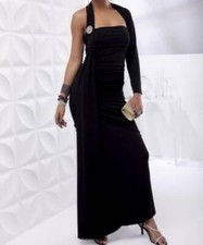 Mother of Bride Groom Wedding Women's Church Black Formal Gown dress size 22 XXL