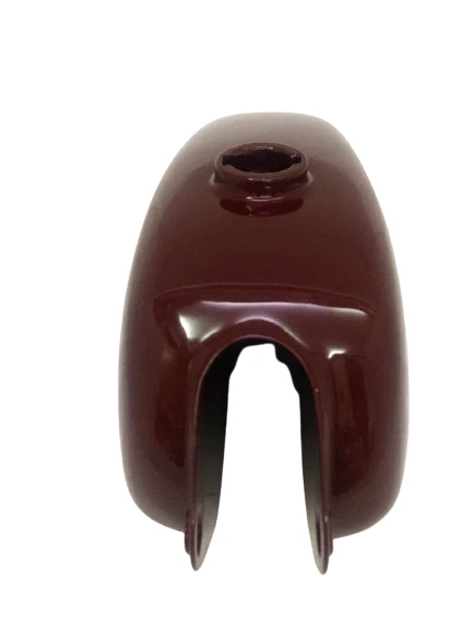 Husqvarna 1974 CR 250 WR 250 MAG REPRO GRANATE PINTADO CROMO ALEACIÓN TANQUE DE GASOLINA Foto 4 de 4