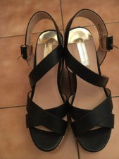 Sandali / scarpe estive con zeppa nr. 38, calzata stretta, Nuove mai indossate.