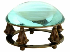 Paperweight Marine Navigation 4" Brass Magnifying Glass Desk Magnifier Lot of 20