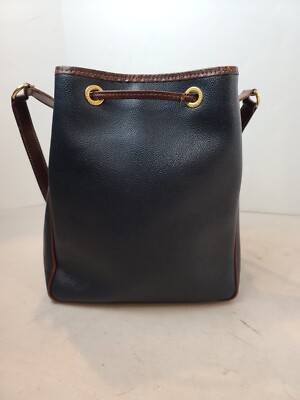Trussardi Collezione Crespo ~ Women's Leather Bucket Crossbody