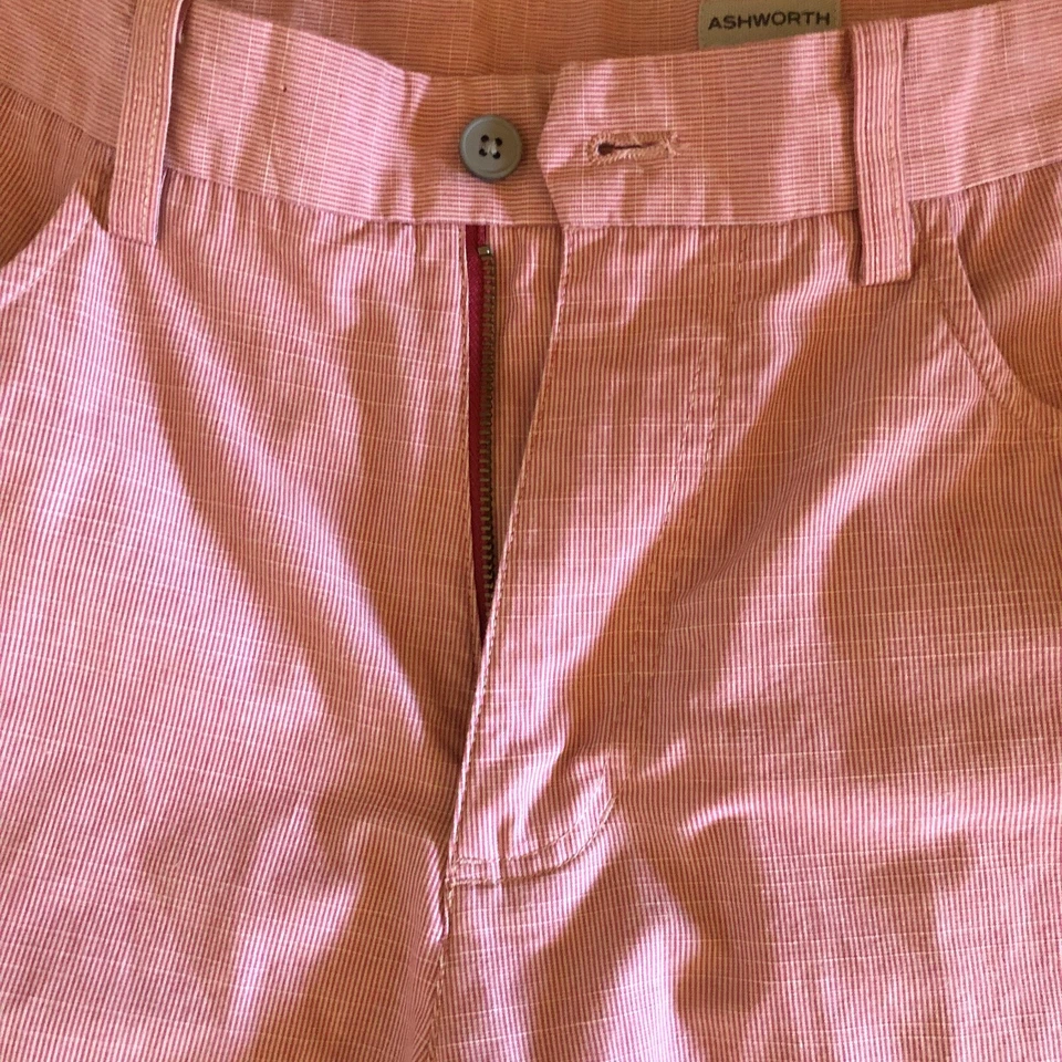 Pantalones de vestir Ashworth rosa para hombre talla 32W Foto 3 de 4
