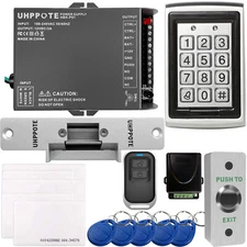 Full Complete Metal Shell Single Door Access Control Keypad Electric Strike Lock