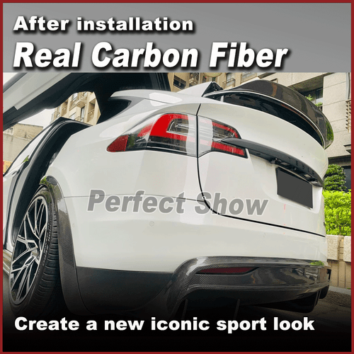 Alerón trasero de carbono alerón de maletero alerón para Tesla Model X 75D P90D P100D - Imagen 3 de 12