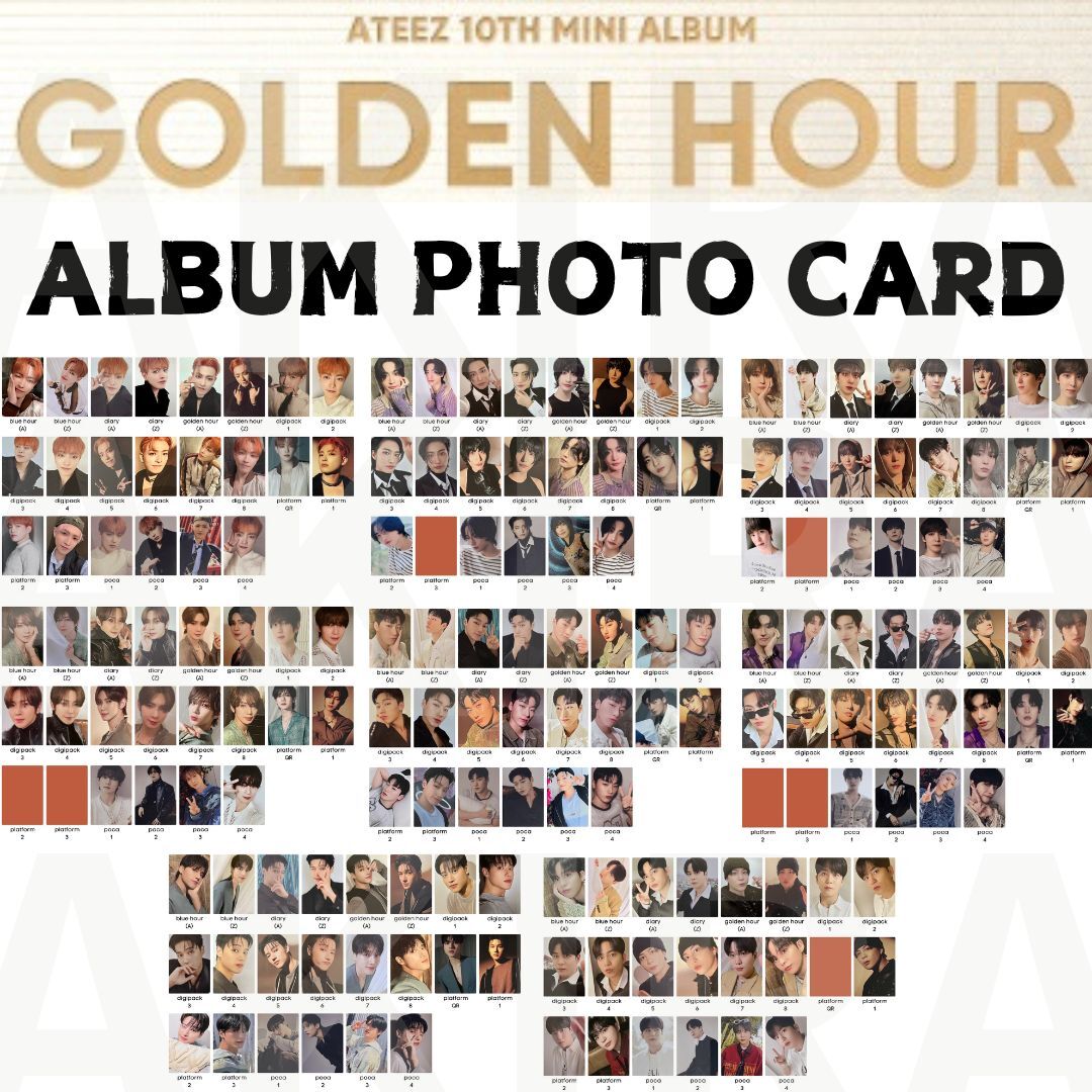 ATEEZ GOLDEN HOUR : Part.1 OFFICIAL ALBUM PHOTO CARD | eBay