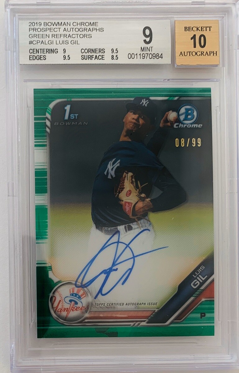 その他 bowman Luis Gil Luis Gil 2022 Bowman Chrome #CRA-LG Rookie Auto Price Guide