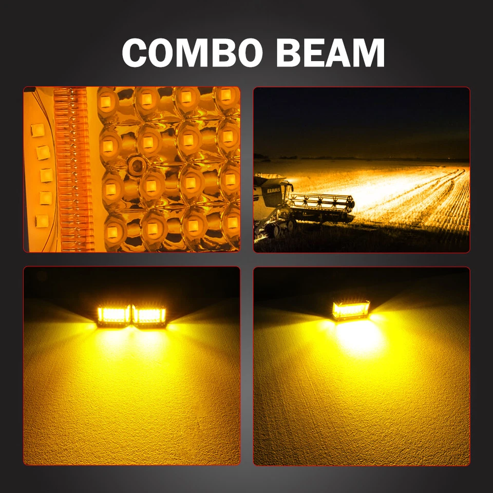 Противотуманные светодиодные прожекторы точечные ходовые огни 2x4 дюйма для Ford Bronco - Изображение 2 из 4