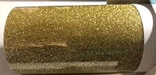 Glitter 12”x5’ Gold Heat Transfer Vinyl Roll T-Shirt  Transwonder Premium New