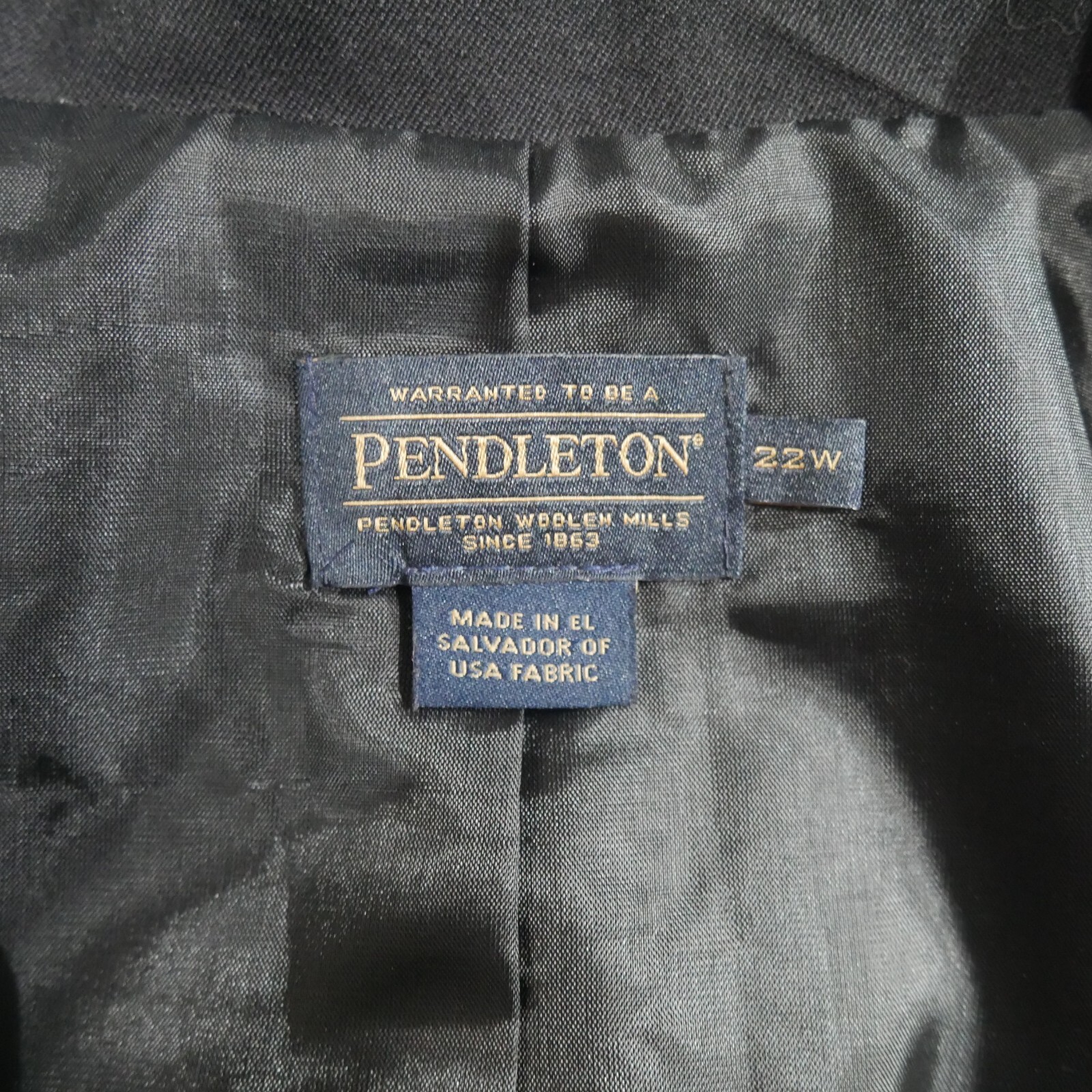 Pendleton Women's One Button Blazer Jacket 100% V… - image 8