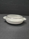 Corning Ware Oval Grab It Casserole Au Gratin Dish P-14-B White Vintage W/Lid