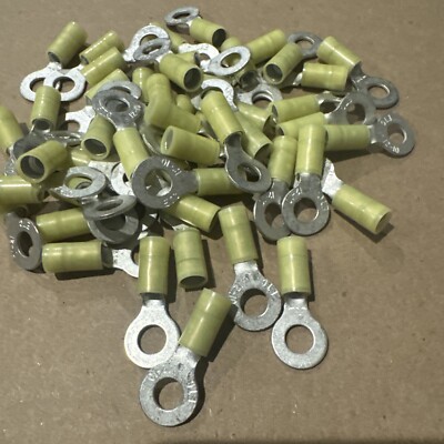 Lot Of 50 MOLEX C-830-10 19073-0180 TERMINAL RING 12-10 AWG #10 STUD AVIKRIMP