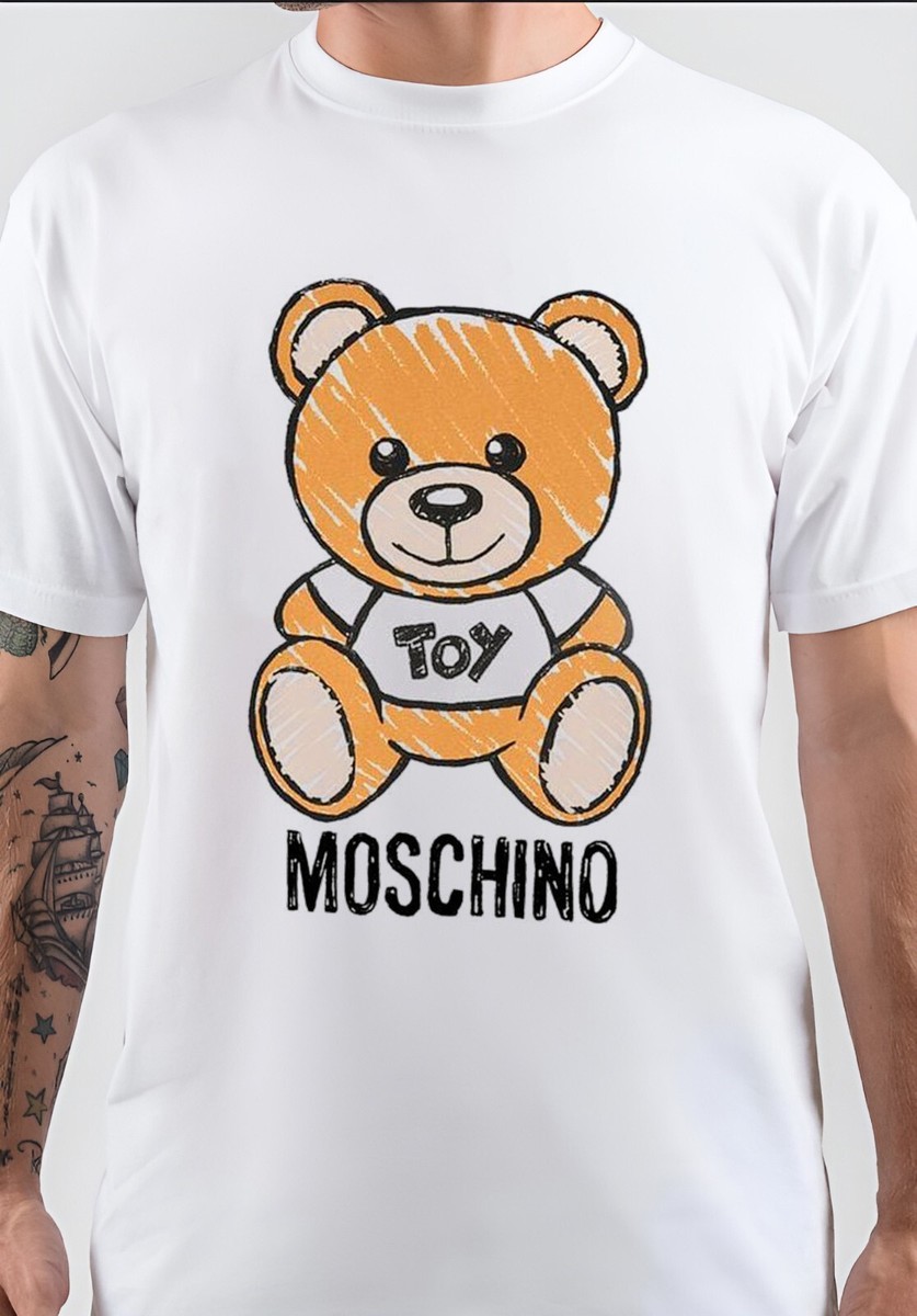 MOSCHINO - モスチーノ　シャツ　moschino プレイボーイ NWT Toy Moschino Bear Graphic Art Gift Unisex T-Shirt | eBay