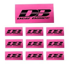 0 Gauge 3:1 Heat Shrink with Deaf Bonce / Avatar Logo 10 Pack Red