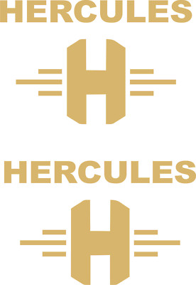 2 x HERCULES  '' H '' Aufkleber 80 mm x 54 mm -viele Farben