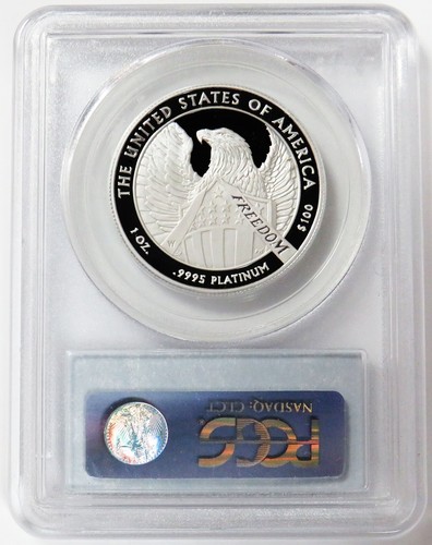 2007 W PROOF PLATINUM $100 AMERICAN EAGLE 1 OZ STATUE OF LIBERTY PCGS PR 70 DCAM - Picture 2 of 2