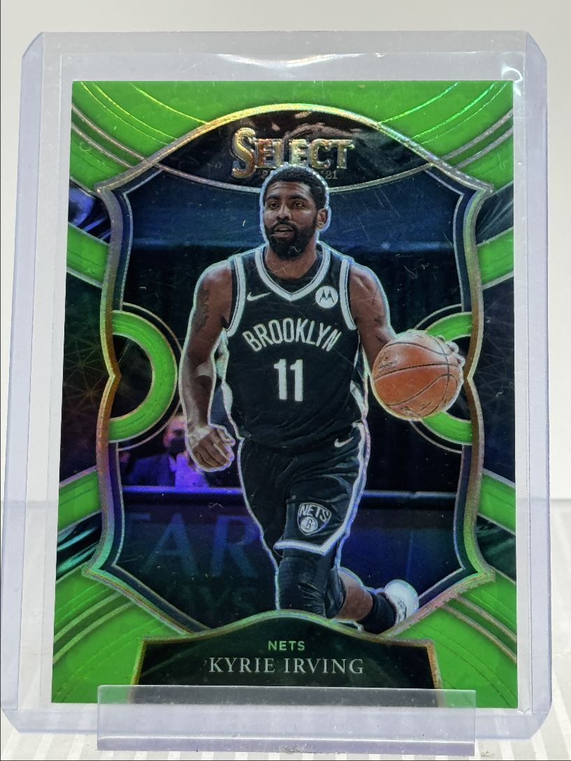 KYRIE IRVING 2020-21 SELECT NEON GREEN CONCOURSE NETS /75 Q1792