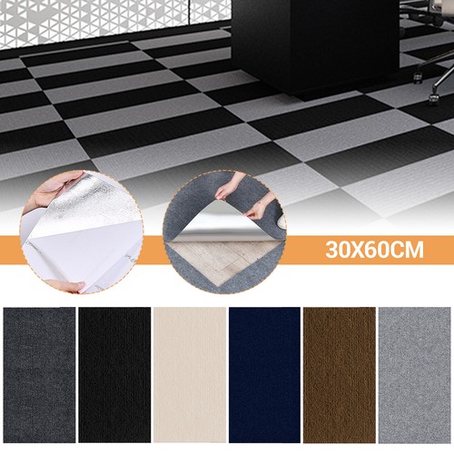 1-50pcs Self Adhesive Carpet Tiles Commercial Office Home Shop Retail Flooring - Picture 4 of 28
