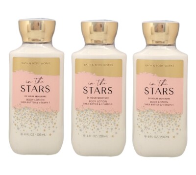 Lot of 3 Bath & Body Works IN THE STARS Super Smooth Body Lotion Set 8 fl oz  