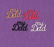 MY DAD die cuts scrapbook cards