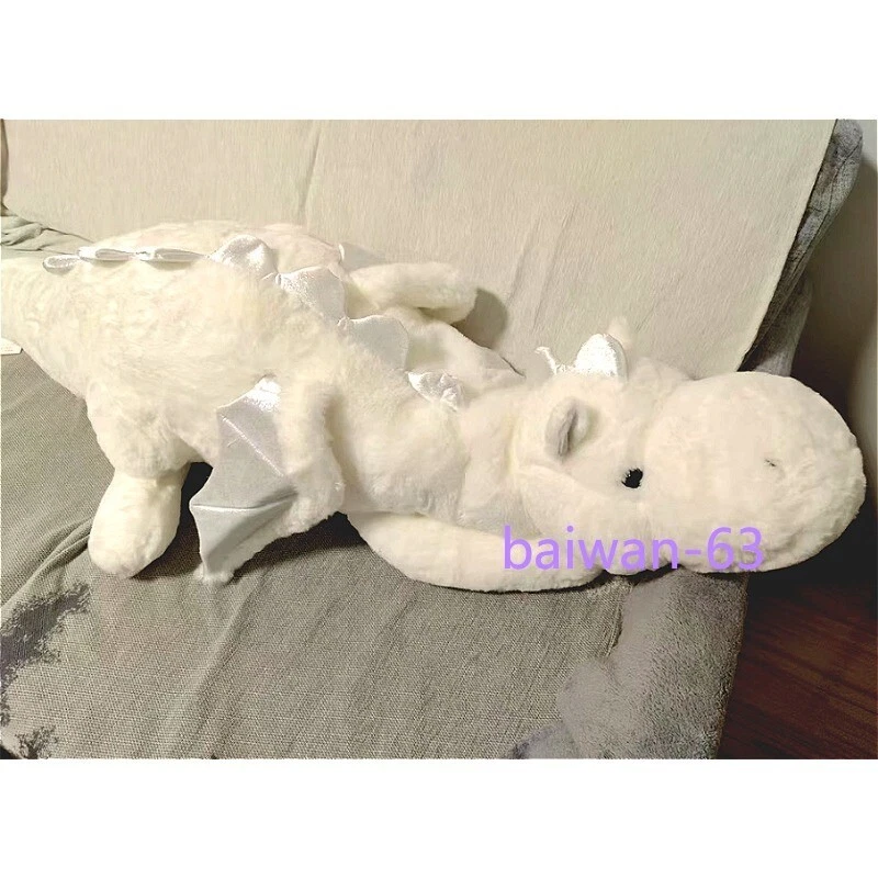 Snow Dragon Plush Toy Cute Soft Little Dragon Pillow Doll Birthday Gift Decorate - Image 2 of 4